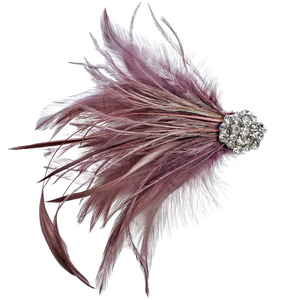 Pink Berry Feather Fascinator