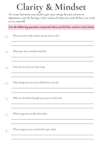 Journal Prompts For Clarity