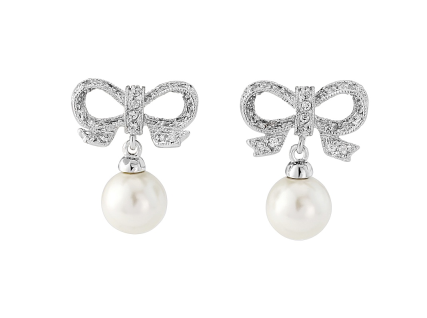 Classic Pearl Bow Earring